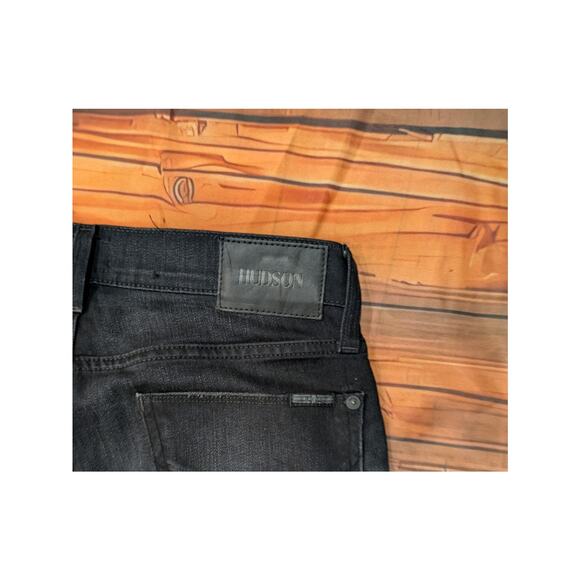 Hudson Jeans Black Blake Slim Straight Jeans Size 31 - Picture 6 of 8